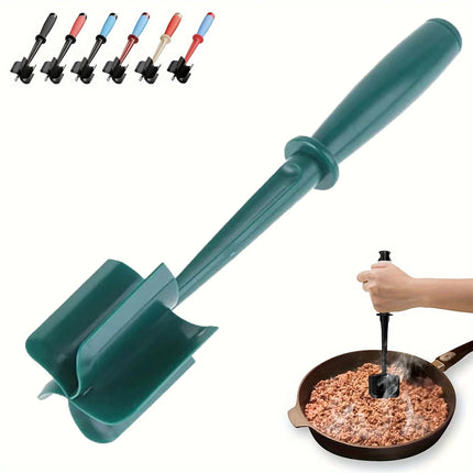 Meat Chopper & Masher | 5-Blade Heavy Duty for Burgers/Hash Browns | Non-Stick Dishwasher Safe with Heat-Resistant Grip