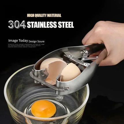 Automatic Egg Cracker Stainless Steel Egg Separator for Raw Egg White Separator Egg Opener Easy Eggshell Cutter Kitchen Gadget