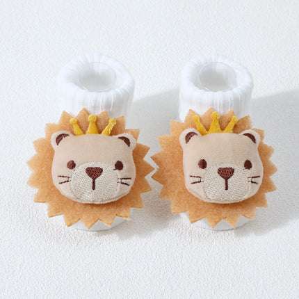 Cute Cartoon Bear Lion Panda Baby Socks For Boys Girls Spring Autumn Soft Cotton Solid Newborn Infant Tube Sock Kids Socken