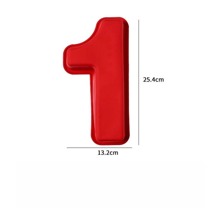 10in 3D Large Number Cake Mold 0-9 Silicone Baking Pans for Birthday Wedding Anniversary Party Decorations DIY Home Baking Tools