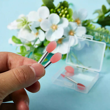3PCS Silicone Lip Balms Lip Mask Brush With Sucker Dust Cover Makeup Brushes Lip Film Brush Anti-lost Dust Cover