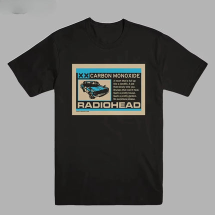 2025 American Vintage Radiohead OK Computer Albums 90s Graphics Summer New Vintage Fashion Men and Women Streetwear