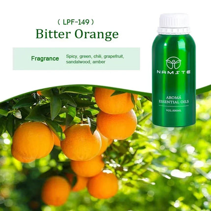 NAMSTE 500ML Fruity Natural Essential Oil Citrus Coconut Premium sandalwood Difuser Essential Oil humidifier Gardenia Vetiver