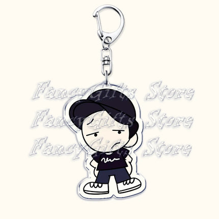 Tokio Hotel Band Chibis Keychains for Accessories Bag I Love Bill Tom Kaulitz Georg Listing Keyrings Jewelry Friends Fans Gifts
