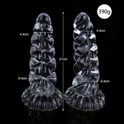 Huge Transparent Realistic Dildo Soft Crystal Jelly Anal Plug Strong Suction Cup Lesbian Masturbator Adult Sex Toy For Men Women