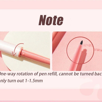 1pcs Beauty Eyeliner Pencil Eyeliner Gel Pen Waterproof Long Lasting Silkworm Pen Black Brown Eyeliner for Beginners Eye Makeup