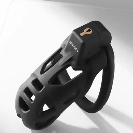 Adult Toys for Male Penis Lock Chastity Cage with 2 Keys And 3 Rings For Men Comfortable And Breathable Cock Ring Penis Sex Toys