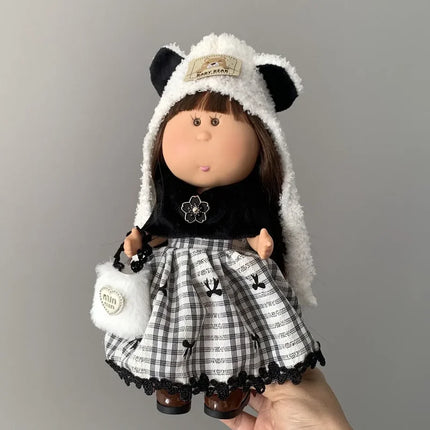 24cm Doll Clothes & Shoes Kit For 24cm Spanish Mia Cute Dress Up Girl Changeable Clothes For Collectors (Doll Not Included)