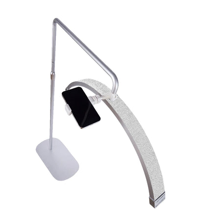 FOSOTO Overseas Warehouse LED Video Light Half-moon Fill Light Lash Nail Desktop Light For Beauty Eyelash Tattoo Makeup