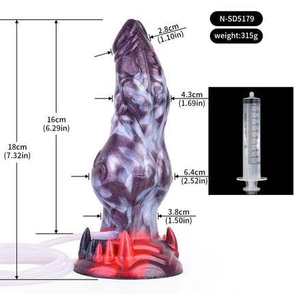 NNSX Huge Knot Squirting Horse Dildo Silicone Water Spray Anal Plug Anus Dilator Vagina Feamel Masturbator Penis for Woman
