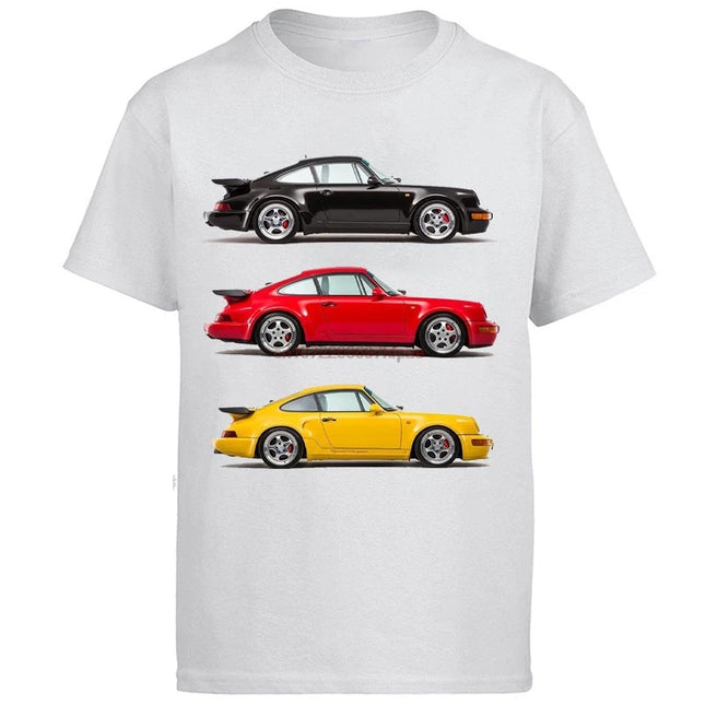Car Racing Classic Graphic T-Shirts Cotton Short Sleeve T-Shirts Oversize T-Shirts Summer Streetwear New Shirts And T-Shirts
