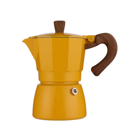 Custom Logo Moka Pot 3-cup Stovetop Espresso Maker Elegant Coffee & Tea Set