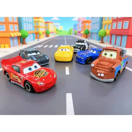 Instock 6pcs/Set Pixar Car 3 Lightning M/C/Queen Jackson Storm Mack Truck 1:55 Diecast Metal Car Model Toy Boy Christmas Gift