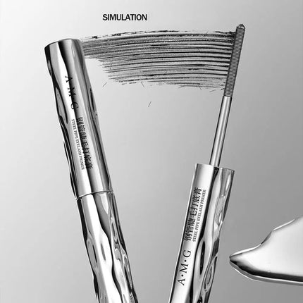 Metal Iron Lashes Mascara Waterproof Silk Fiber Mascara Black Long Curling Eyelash Extensions Non-clumping Eyes Makeup Cosmetics