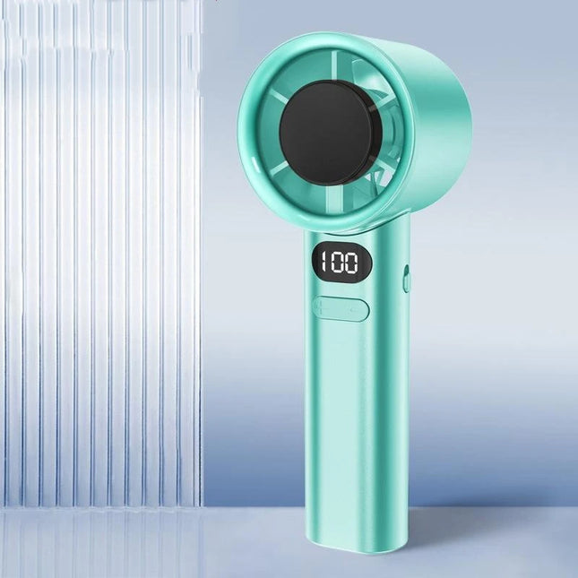 5000mah Handheld Mini Fan Electric Hand Fans Ice Compress High-Speed Cooling USB Rechargeable Portable LED Display Fan