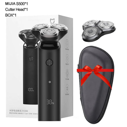 MIJIA S500 Electric Shaver Clipper Triple Blade Trimmer For Men Dry Wet Shaving Washable Beard Hair Cutting Machine Razor