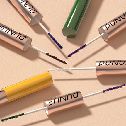 Slender Double-head Colored Mascara Curl Thick Lash Eyelash Extension Lengthening Waterproof Yellow Red Brown Fine Brush Mascara