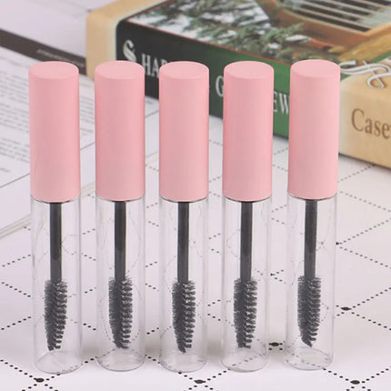 500pcs 10ml empty mascara tubes, mascara brushes, refillable transparent bottles, DIY cosmetic transfer castor oil