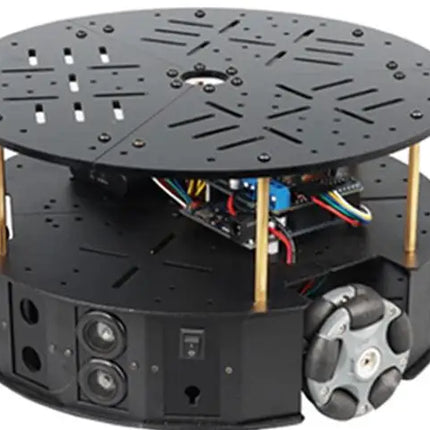 5kg Load 58mm Omnidirectional 3 Wheel Chassis With DC Motor 3WD Omni Mobile Robot Omni Robot Smart Car for Arduino Robot DIY Kit