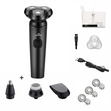 ZOZEN Electric Shaver Washable Rechargeable Electric Razor Shaving Machine for Men Body Hair Beard Trimmer Wet-Dry Use Washable