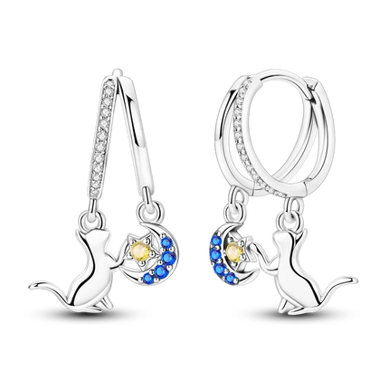 925 Sterling Silver Earrings Women 2025 Jewelry Hoop Ear Studs Sparkling Pave Earring Wedding Gift For Anniversary