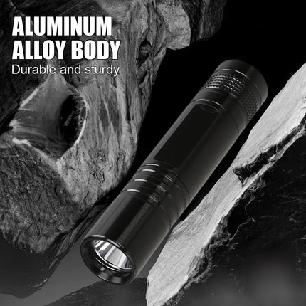 395nm UV Pen FLaslight,Blacklight Flashlight w/ Clip Portable Detector for Hotel/Pet Urine/Bed Bugs/Camping(AAA Battery Powered)