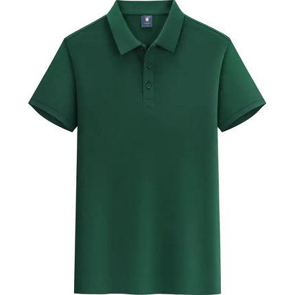 Summer 100% cotton overalls polo shirt custom company logo embroidered lapel short-sleeve T-shirt printing