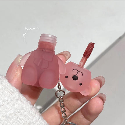 Art Value Cute Bear Velvet Lip Mud Soft Mist Whitening Silky Lip Glaze Low Saturation Tone Lipstick