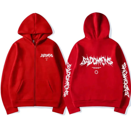 Bad Omens Band Finding God Before God Finds Me Graphic Zipper Hoodie Men Y2k Jacket Men's Vintage Rock Gothic Zip Up Sweatshirt