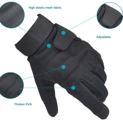Tactical Full Finger Gloves Outdoor Sports Bicycle Antiskid Gloves Paintball Shooting Airsoft Cycling Half Glovemotorcycle glove