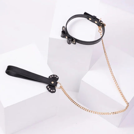 BLACKWOLF Slave Bed Bondage Collar Neck Restraint with Leash BDSM Erotic Sex Toys For Women Couples Adult Games Erotic Product