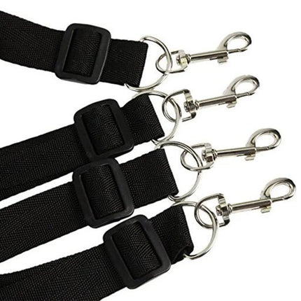 Sex Strap System Flirt Tickler Eye Blinder Bondage Gear Set Couple BDSM Bed Restraint Sex Toy Kit Adult SM Slave Sex Games Toys