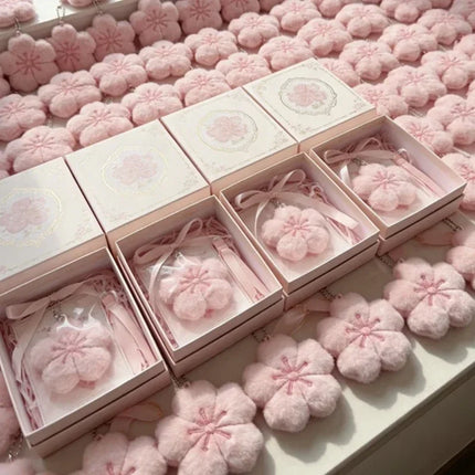 2026 Pendant Small Accessories Girl Cherry Blossom Healing Plush Pendant Keychain