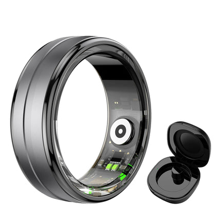 R06 Smart Ring for Men Women Sleep Monitor Heart Rate Blood Oxygen Fitness Tracker IP68 Waterproof