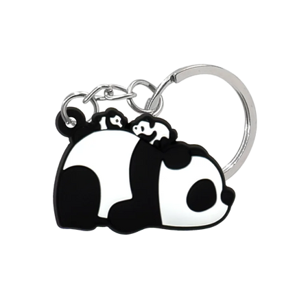 1PCS Animal Keychains Cute Black Cat Dach Dog Funny Style Duck Keyring Keychain for Bag Car key Accessories Kids Favor Key Decor