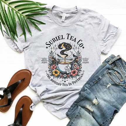 Suriel Tea Co Shirt ACOTAR Suriel Tea T-Shirt Velaris Sarah J Maas Tees A Court of Thorns and Roses SJM Merch Book Lover Gift