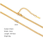 7 Cuban Chain G / 45-50cm