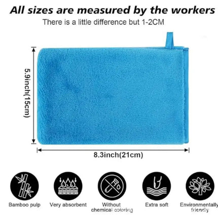 1Pc Colorful Makeup Remover Cleansing Gloves Reusable Soft Microfiber Face Care Towel Beauty Facial Cleansing Cloth Skin Care