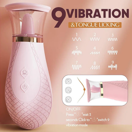Clitoris Licker Tongue Vibrator Nipples Stimulator Orgasm Vagina Sucking Massager Sexy Toys For Women Female Masturbator