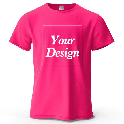 Custom T shirt Customized tshirt Personalized Tee Shirt Diy Print Your Photo Brand Logo Text Men Women 100% Cotton Premium Gift