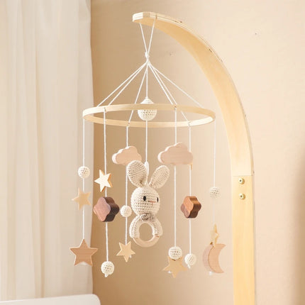 Baby Cloud Rattles Crib Mobiles Toys 0-12 Months Bell Musical Box Newborn Bed Bell Toddler Rattles Carousel For Musical Toy Gift