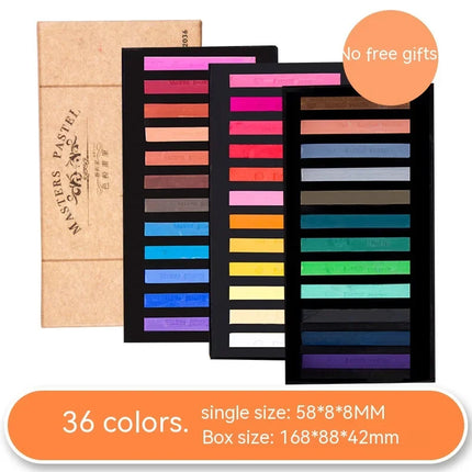 12/24/36/48 Colors Chalk Crayons Set Color Drawing Soft Dry Pastel Stick for Beginners Art Students Painting Stationery Supplies
