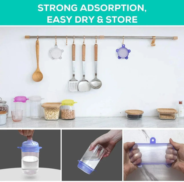 12-Pack, BPA-Free Small Silicone Can Covers Flexible Seal Lids for Yogurt / Regular  Mouth Mason Jars / Soda Beer Pet Food Cans