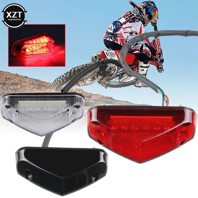 Universal Motorcycle Light DC 12V12LED Brake Warning Light Fender Small Tail Light DRL Indicator Brake Tail Light