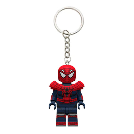 Marvel Spiderman Doll Universe Miles Gwen Cartoon Cute Building Blocks Assembled Toy Ornament Keychain School Bag Pendant Gift