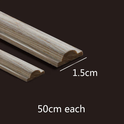 Wood Applique Corner Natural Floral Wood Carved Figurine Craft Home Decoration Accessories Background Wall Decoration Decal
