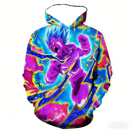 Dragon Ball 3d Printed Hooded Sweatshirt Autumn Clothing For Kids Adults Same Style 2025 Cartoon Anime Clothing And Hoodies Tops