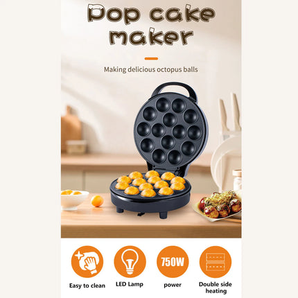 Takoyaki Maker 750W Aluminum 14 Holes Japanese Octopus Ball Maker Electric Machine for Home Breakfast