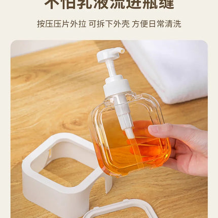 300ML Panda Bear Bubu Dudu Transparent Soap Dispensers Refillable Portable Empty Bottle Shower Gel Detergent Dispensing Bottle