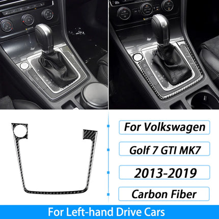 For Volkswagen Golf 7 GTI MK7 2013-2019 Carbon Fiber Gear Shift Air Outlet Window Lift Dashboard Suit Trim Car Interior Sticker